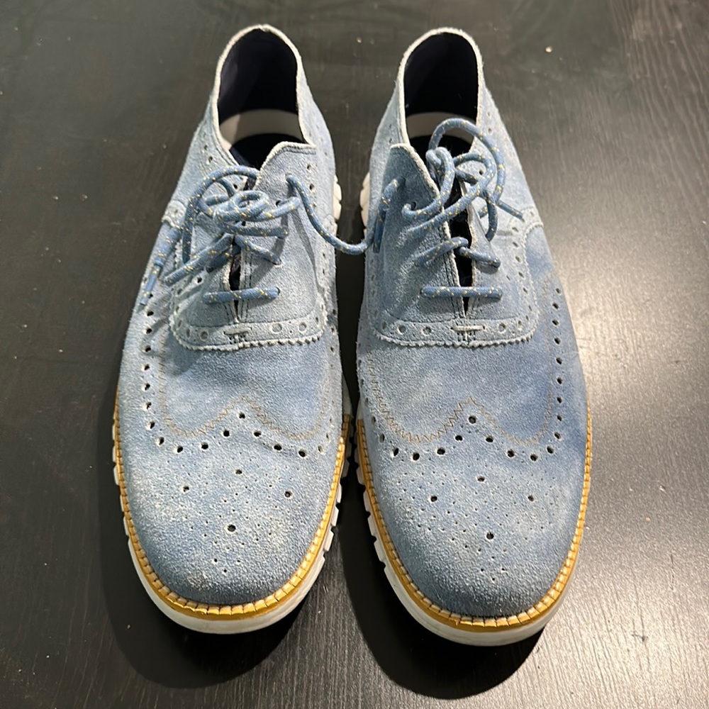 Cole Haan Suede Baby Blue Loafer